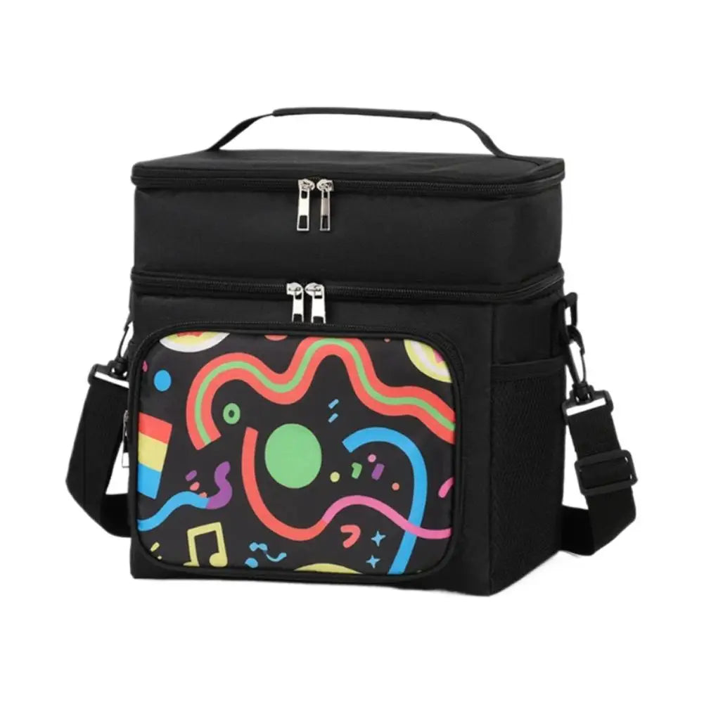 Large Insulated Cooler Tote Bag | Double-Layer Picnic Bag