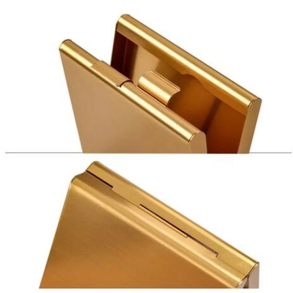 Ultra-thin Clamshell Cigarette Case 20 Sticks Aluminum Alloy Creative