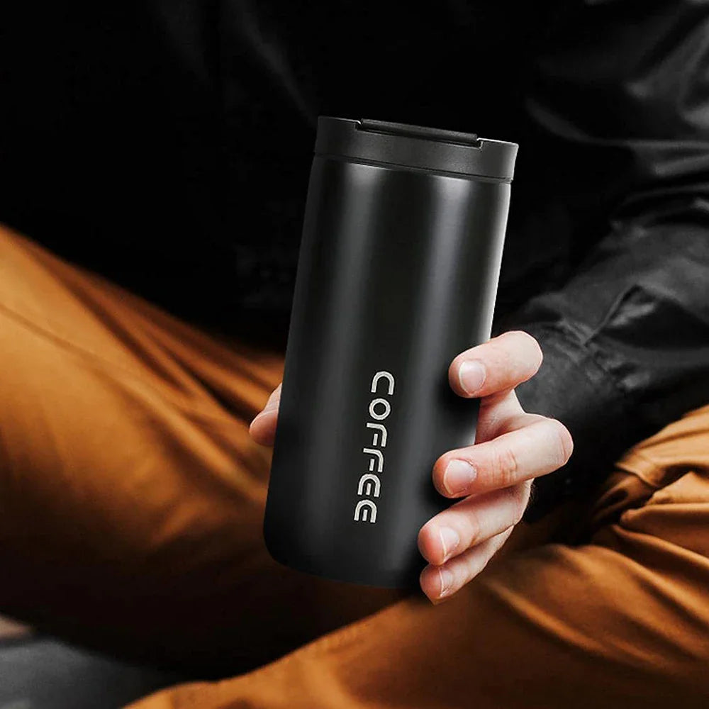 400ml Stainless Steel Insulated Travel Mug – Leakproof Thermos