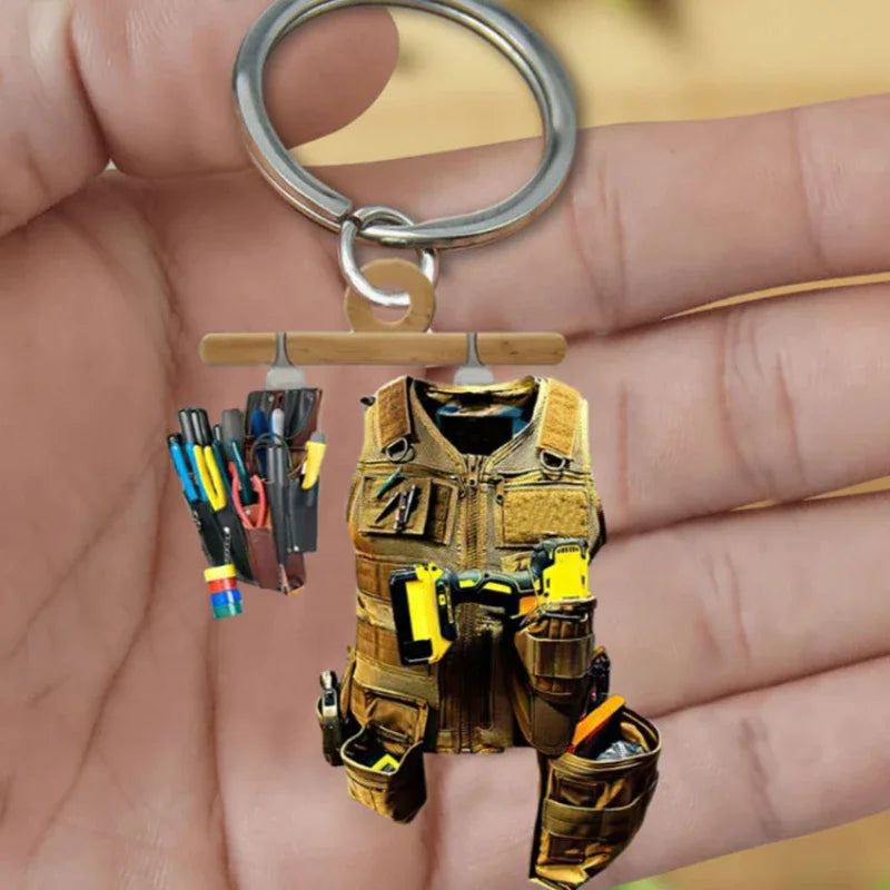 50PCS Acrylic Electrician Tool Keychains | Bag Charm Gift Set