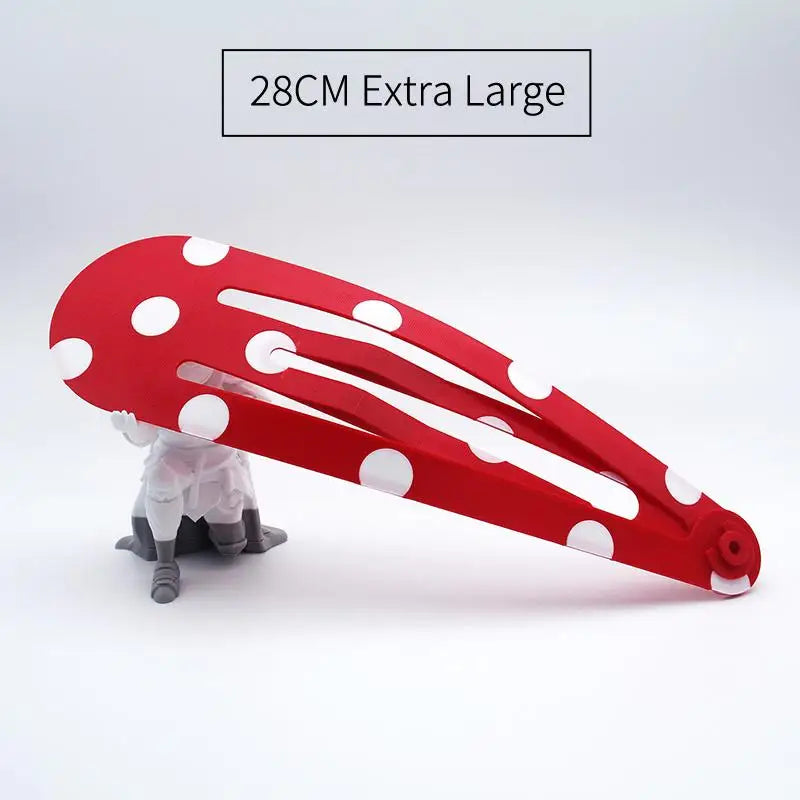 Giant Kawaii Strawberry Hair Clip | 3D Oversized Hairpin