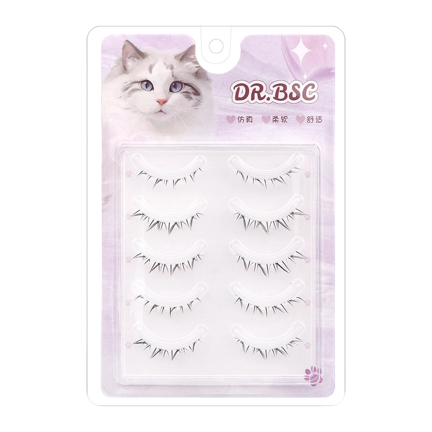 Manga Cosplay Wispy False Eyelashes – 5 Pairs Cluster Lashes False Eyelashes Peaceful Pleasures Health and Wellness style 6