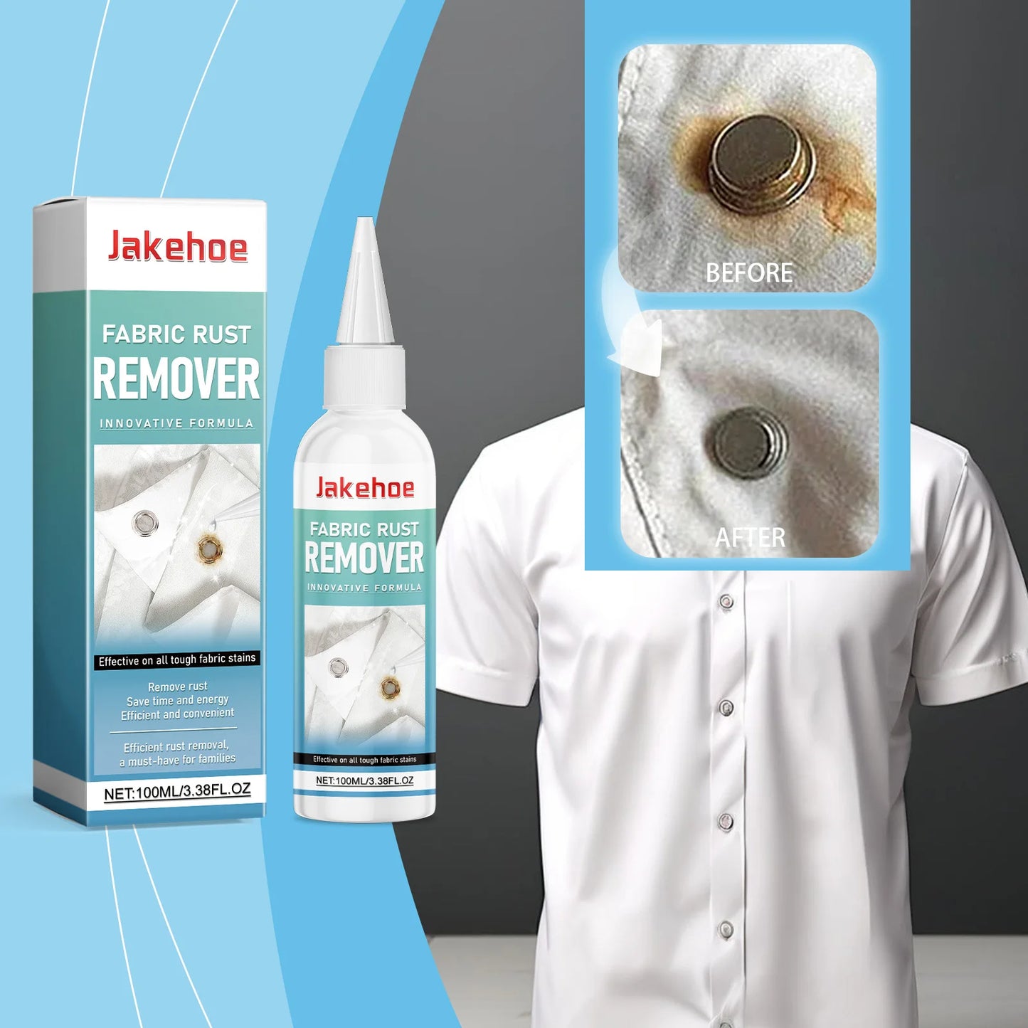 Fabric Rust Remover & Yellow Edge Cleaner | Color Safe Stain Remover