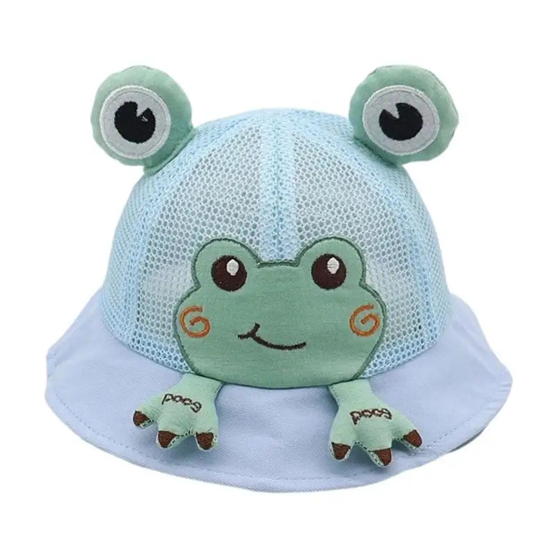 Toddler Cartoon Fisherman Hat | Sun Protection & Chin Strap