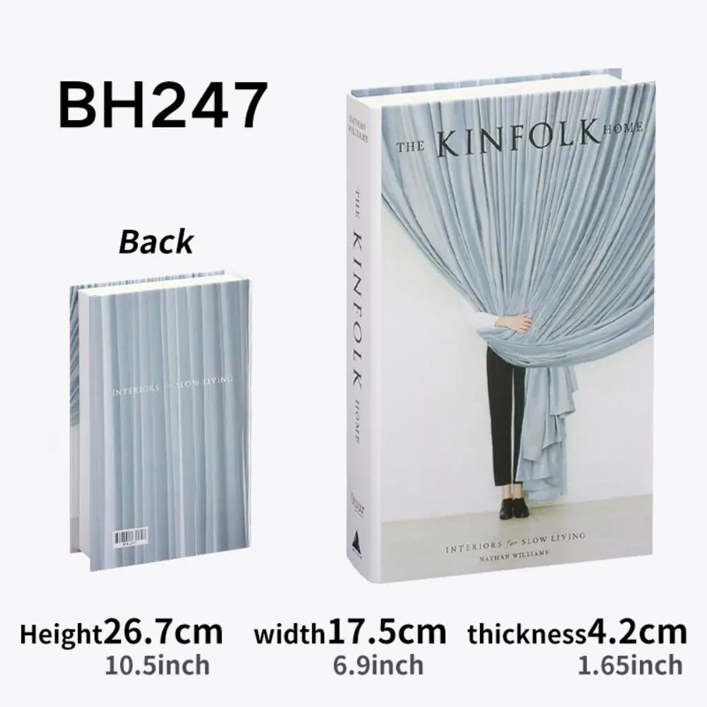 Fashion Fake Books Ornament Simple Shooting Props Decorative Imitation Book Coffee Table Decoration Home Decor Peaceful Pleasures Health and Wellness BH-247