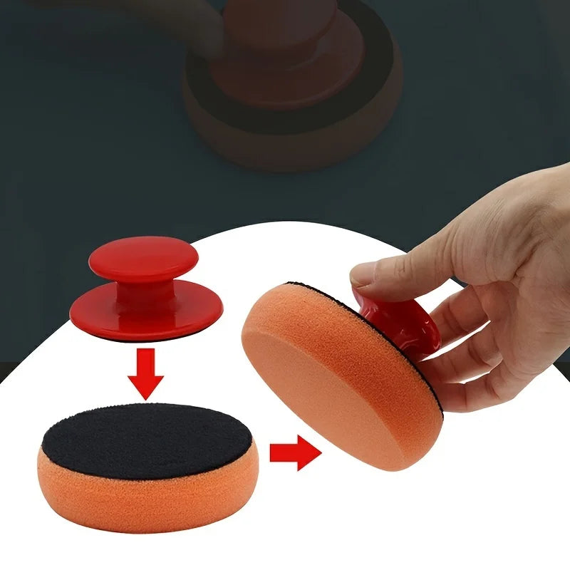 Car Waxing Sponge Waxing Sponge Beauty Seam Hand Waxing Small Sponge Crystal Plating Sponge Peaceful Pleasures Health and Wellness
