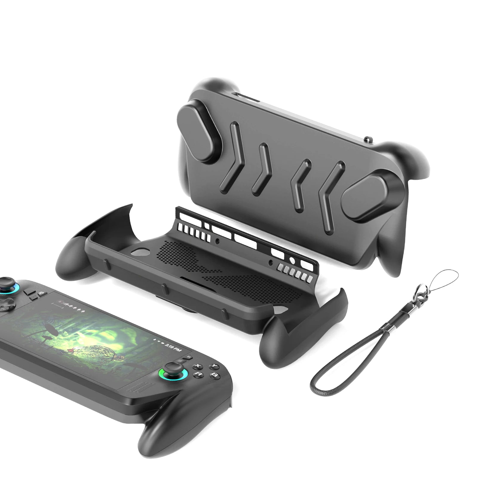 TPU+ABS Case Ergonomic Handle Grip Cover Anti-Drop Handheld Game Console Case Anti-Slip Host Shell For Rog Xbox Ally X Case Peaceful Pleasures Health and Wellness Default Title