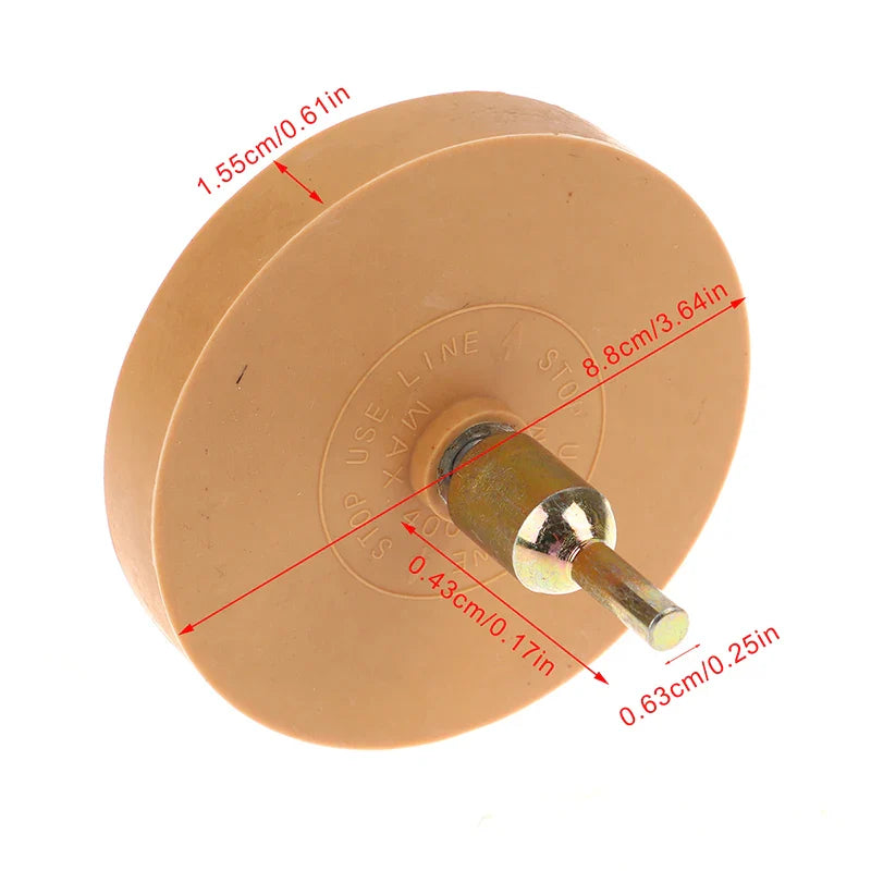 88mm Rubber Eraser Wheel – Remove Car Decals & Stickers