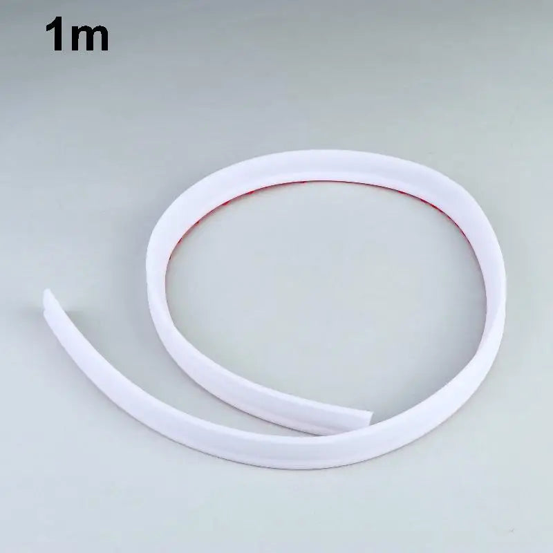 New 1pcs 1/2M Bathroom Shower Water Stopper Dam Barrier Seal Strip PVC Self-adhesive Practical Accessories Peaceful Pleasures Health and Wellness A