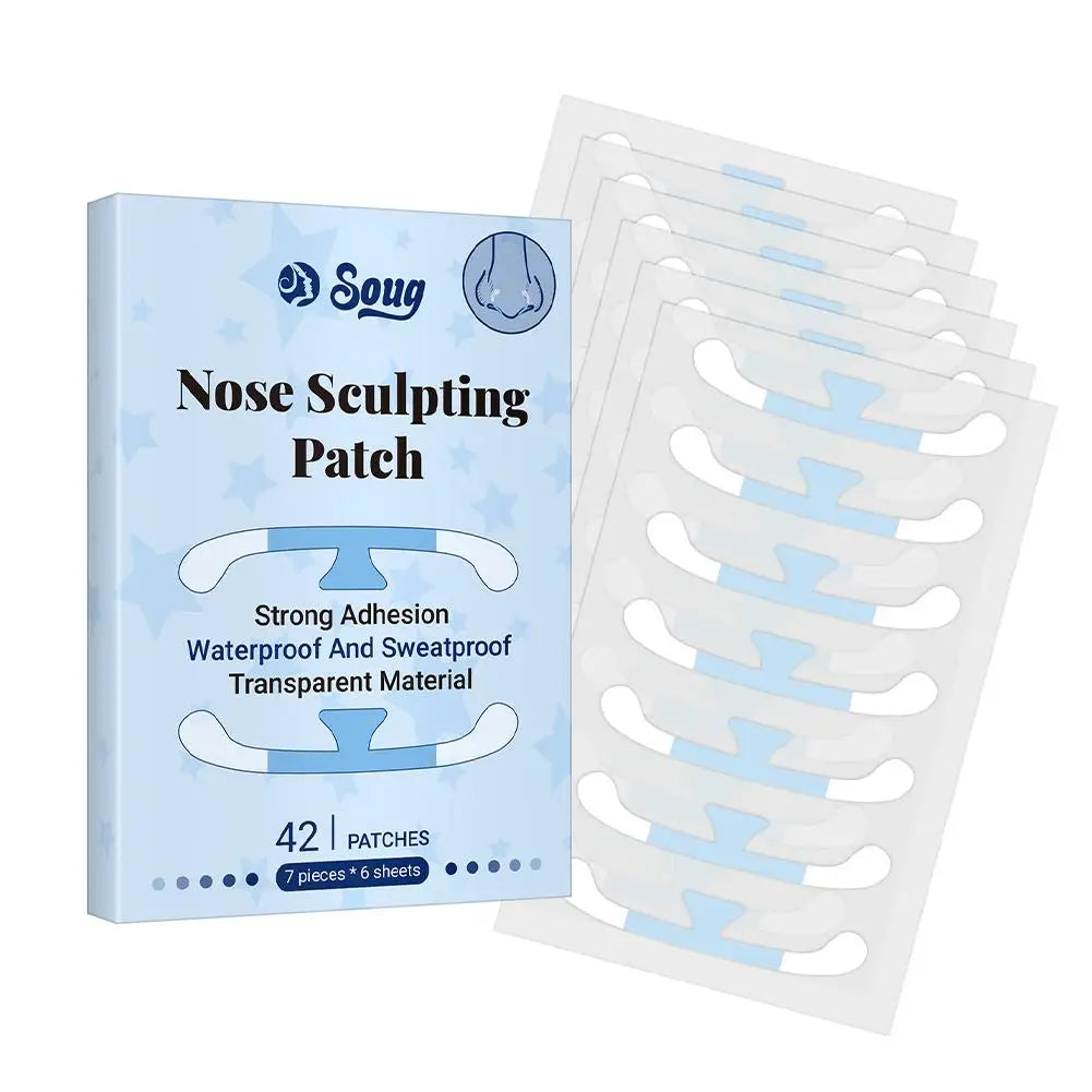 Invisible Nose Wing Slimming Stickers – 42pcs Nose Shaper Lifting Strips for Cosplay & Beauty Peaceful Pleasures Health and Wellness 42pcs-A