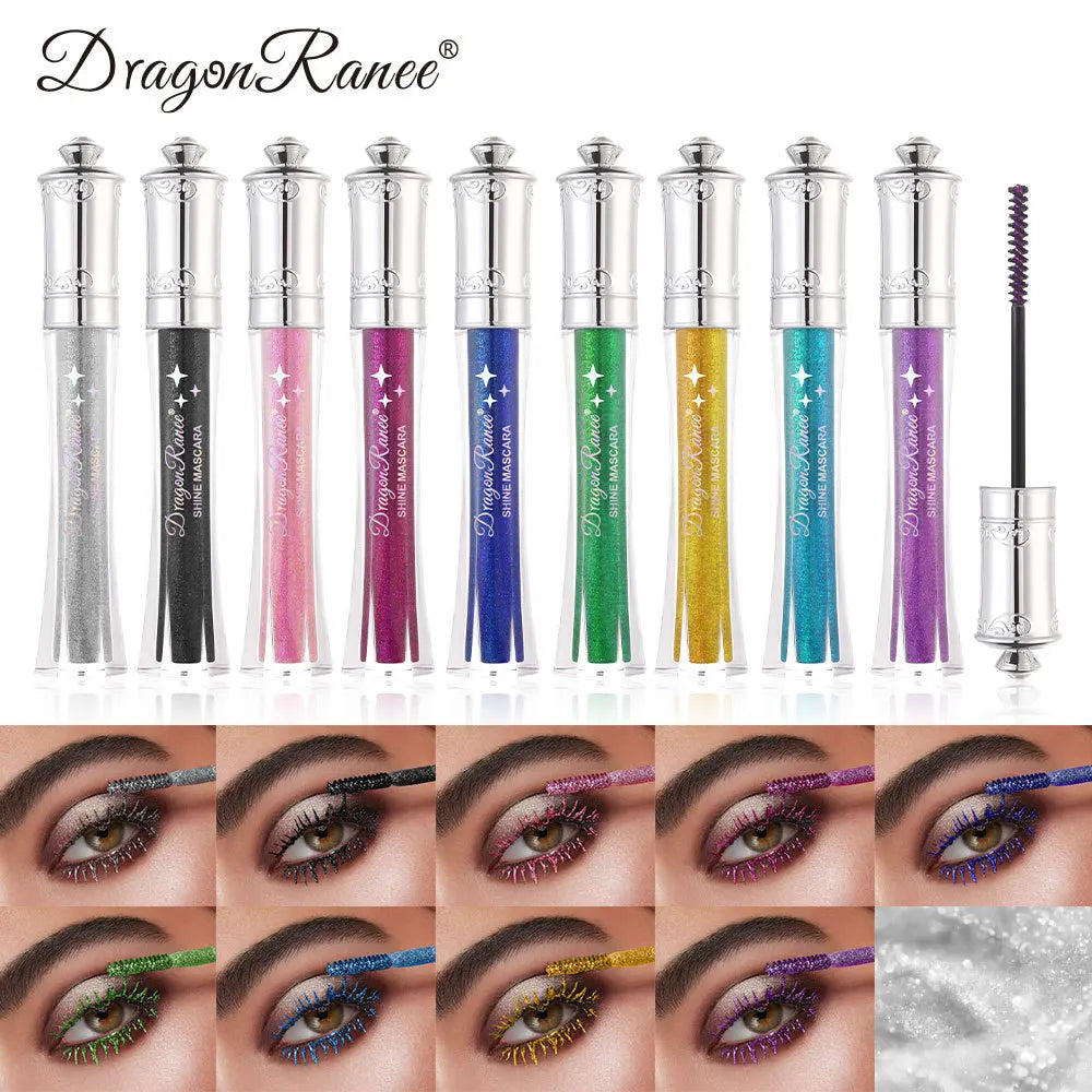 9 Color Glitter Diamond Mascara – Waterproof & Lengthening