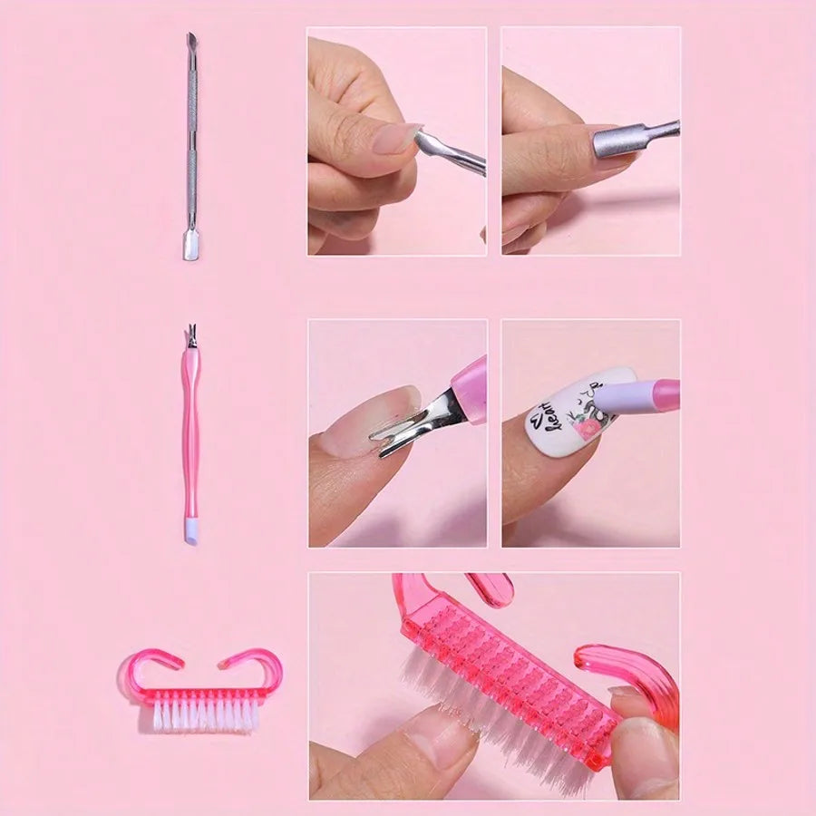 7-Piece Stainless Steel Nail Care Kit – File, Clipper & Cuticle Set