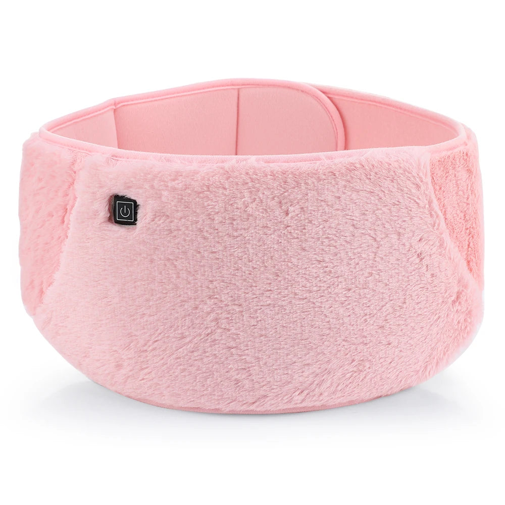 Electric Hand & Waist Warmer Winter Warming Heater for Hands USB Rechargeable Soft Velvet Washable 3 Temprature Adjustable Peaceful Pleasures Health and Wellness Pink