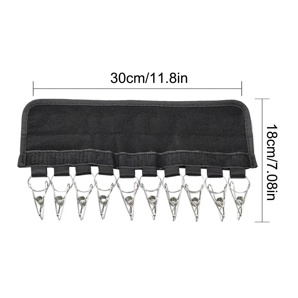 10 Clip Multifunctional Clothes And Hat Clip Portable Household No Punching Velcro Hat Storage Clothes Clip Baseball Cap Storage Peaceful Pleasures Health and Wellness