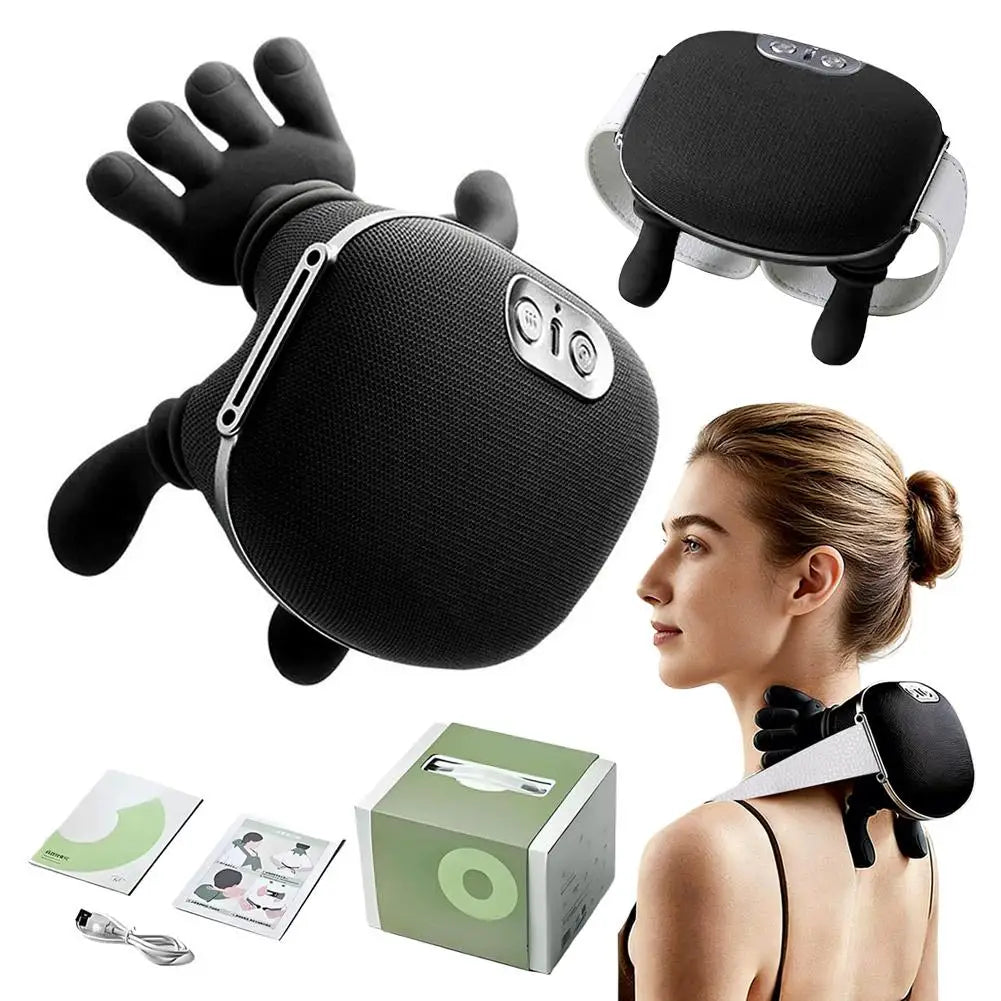4D Shiatsu Wireless Neck & Shoulder Massager with Heat Therapy