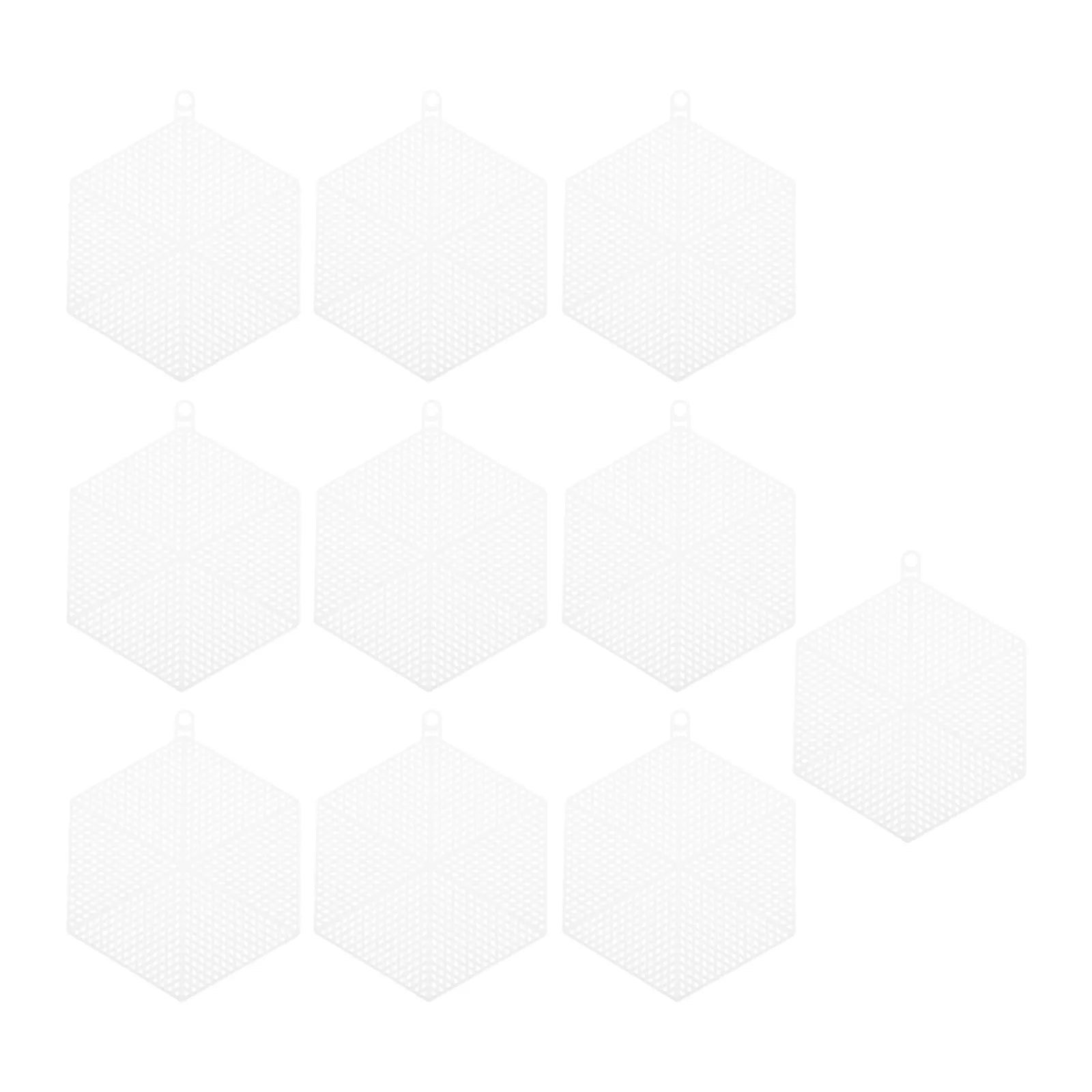 10Pcs White Plastic Mesh Sheets Embroidery Mesh Grid DIY Cross Stitch Yarn Crafting Sewing Handmade Craft Canvas Peaceful Pleasures Health and Wellness 15X12X0.1CM