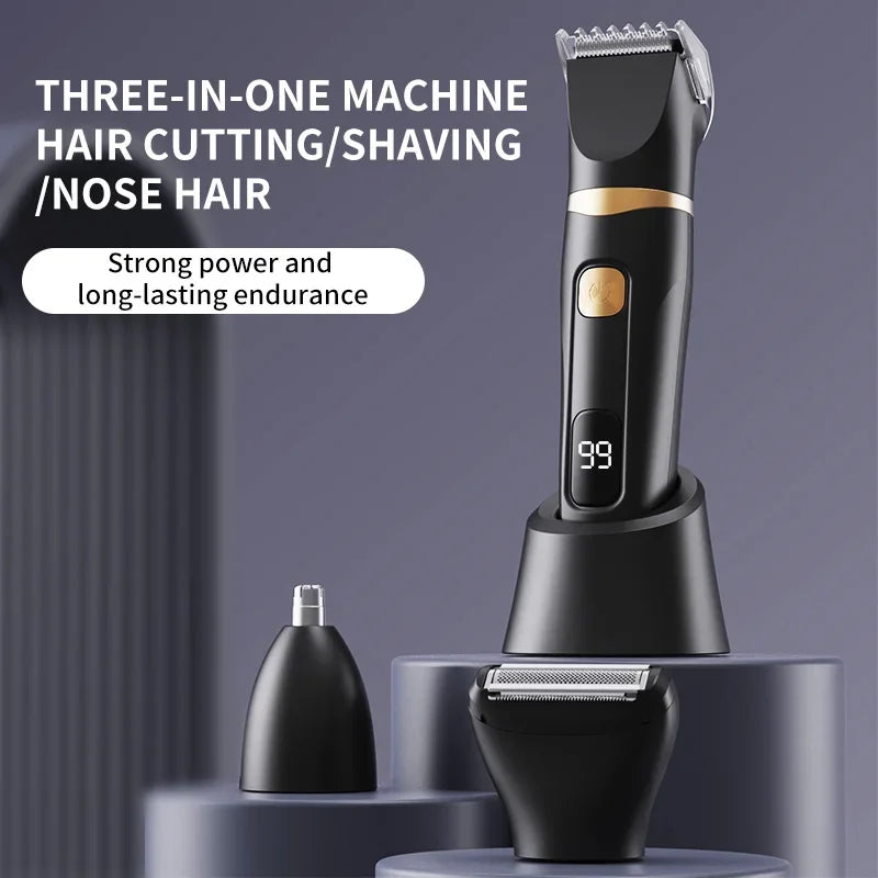 Men's 3-in-1 Beard, Nose & Eyebrow Trimmer | USB-C Charging
