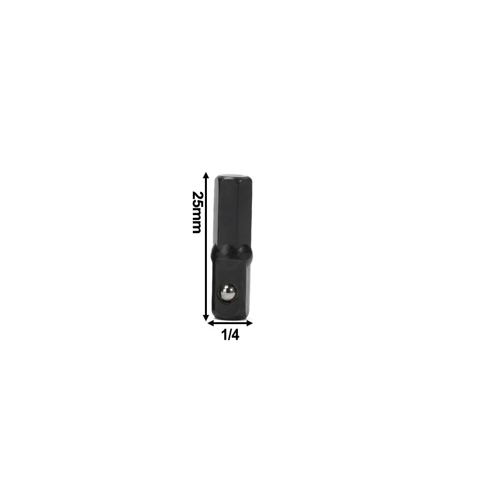 1/4" Hex Shank to Square Socket Adapter – Chrome Vanadium