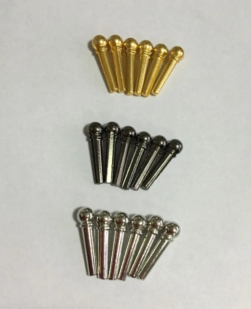 Metal Acoustic Guitar Bridge Pins Strings Fixed Cone String Nails