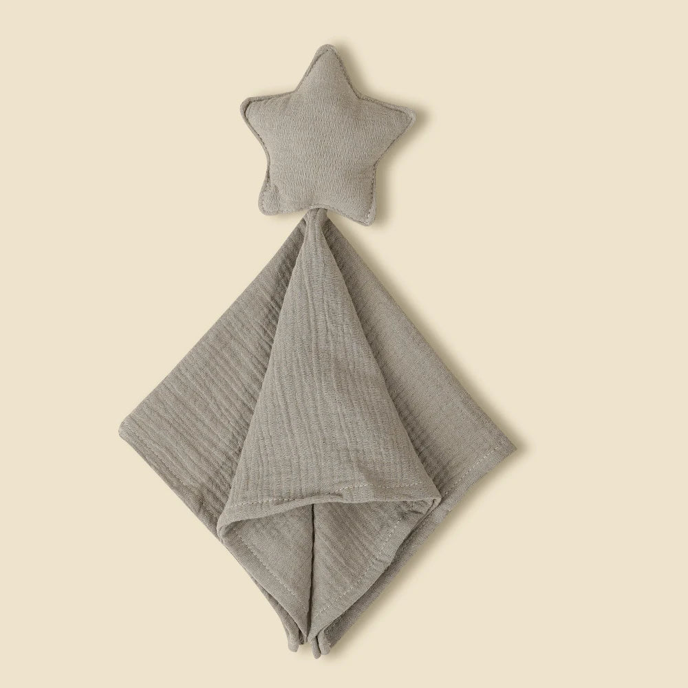 Star Soothing Towel Baby Pure Cotton Fashionable and Individualistic Small Blanket Baby Sleeping Companion Doll Saliva Towel New Peaceful Pleasures Health and Wellness SMT2096-05