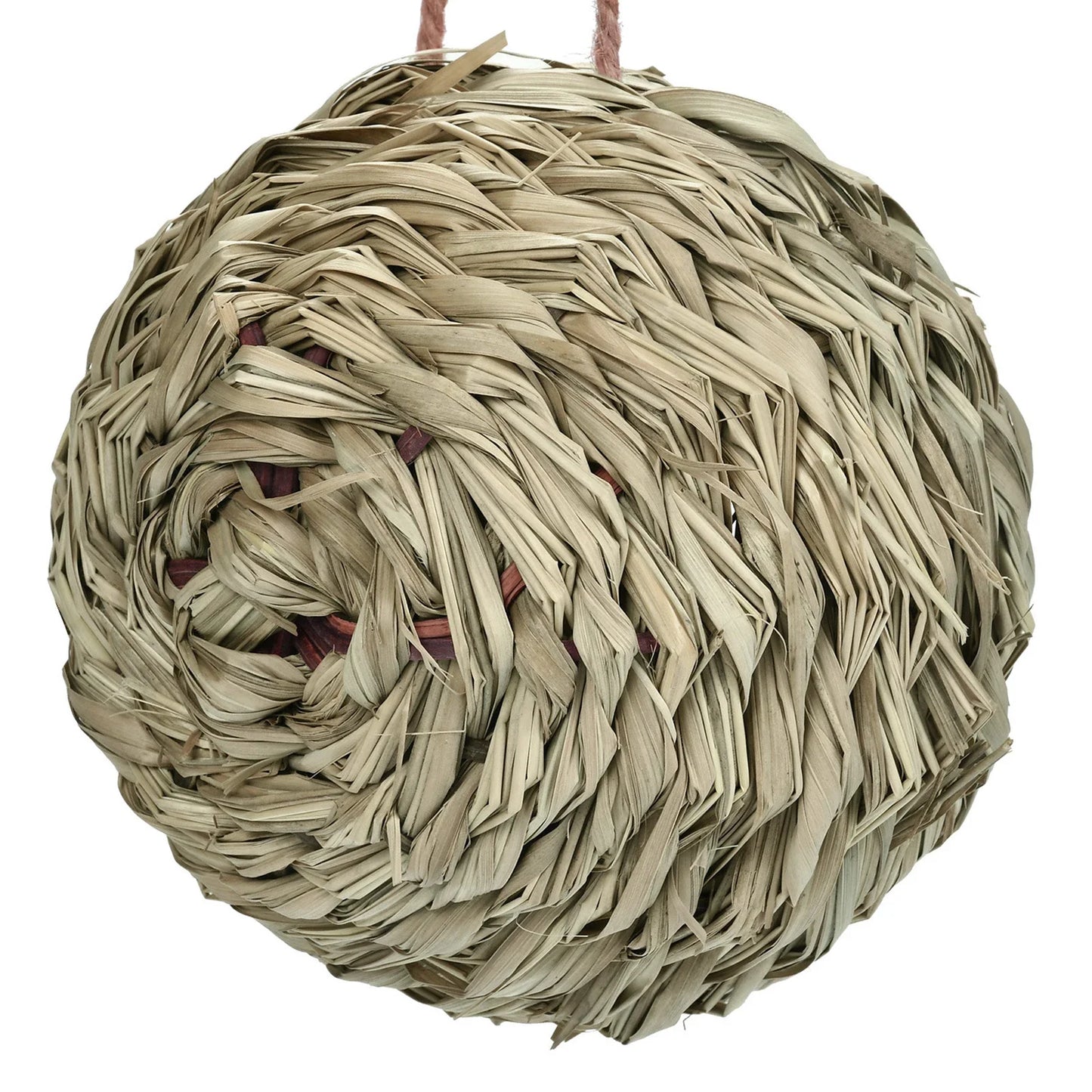 Handcrafted Woven Hanging Bird Nest House – Hummingbird & Parrot