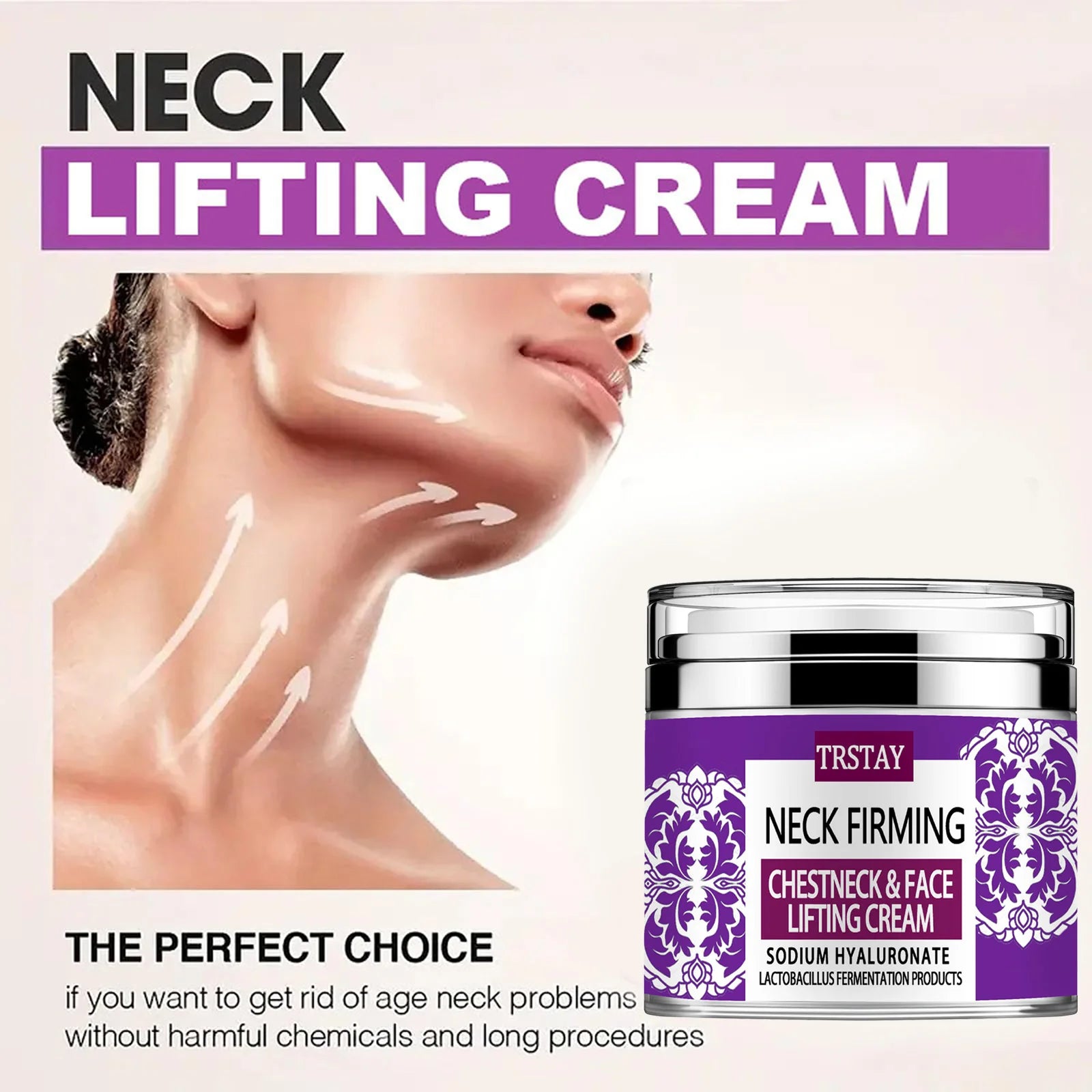 Collagen Face & Neck Tightening Cream,Neck Firming Cream for Reduce Double Chin Neck Firming and Lifting Anti Wrinkle Neck Moist Peaceful Pleasures Health and Wellness