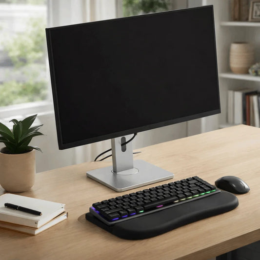 Ergonomic Computer Keyboard Wrist Rest Wrist Rest Height Increasing Keyboard Riser Holder Stand Easy Working Comfortable Peaceful Pleasures Health and Wellness
