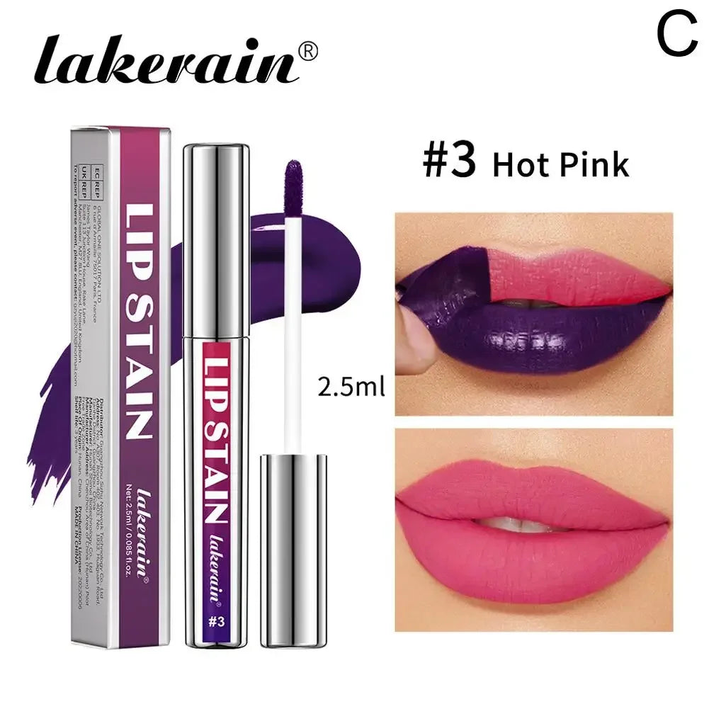 Lip Liner Stain, Peel Off Lip Liner & Lip Gloss, Long Lasting Waterproof Matte Color and Glossy Shine, Transfer-Proof Lip Makeup Peaceful Pleasures Health and Wellness 03 Hot Pink