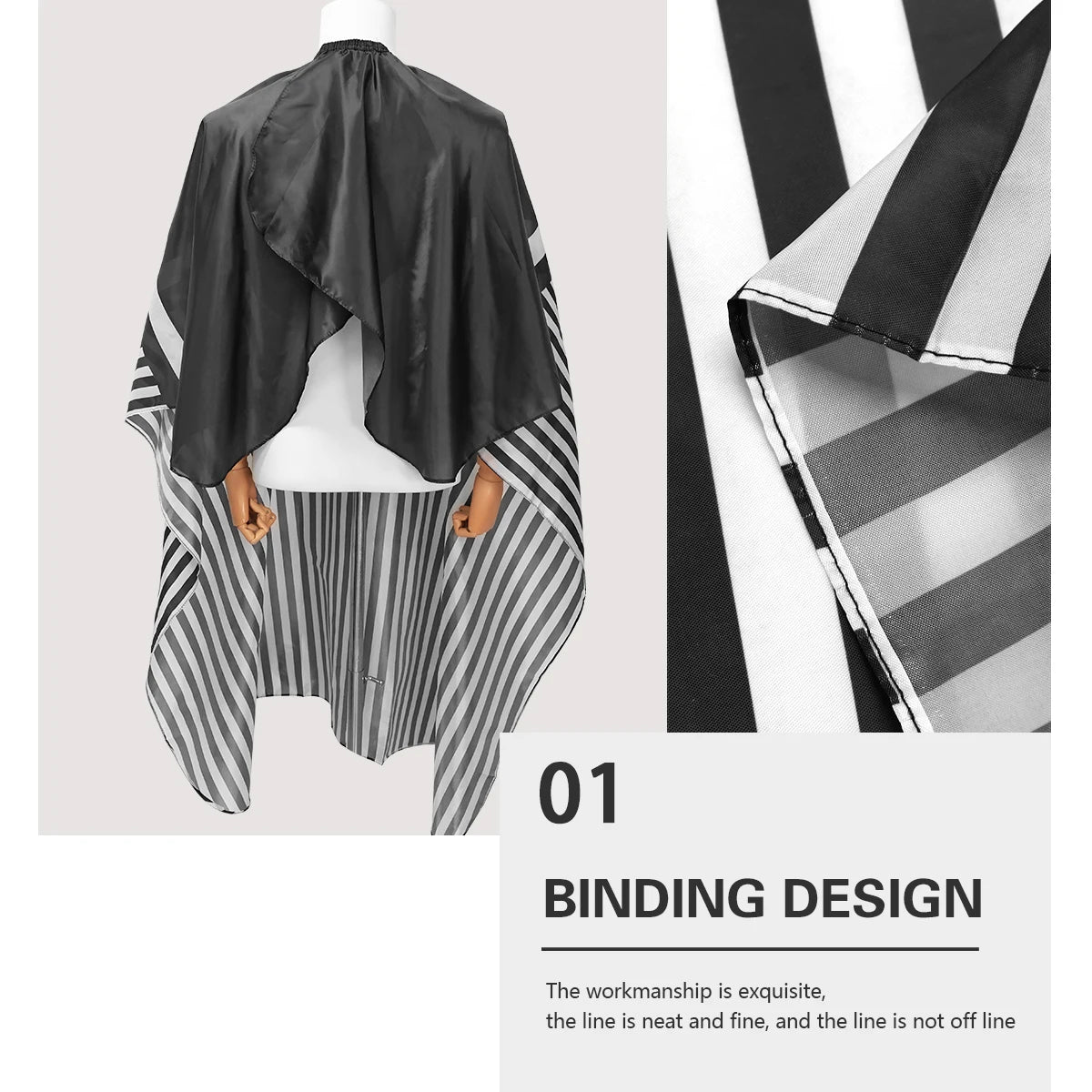 Barbertop Haircut Cloth Salon Waterproof Barber White Cape Hairdresser Apron Hair Cut Hairdress Gown Hairdressing Coat Peaceful Pleasures Health and Wellness