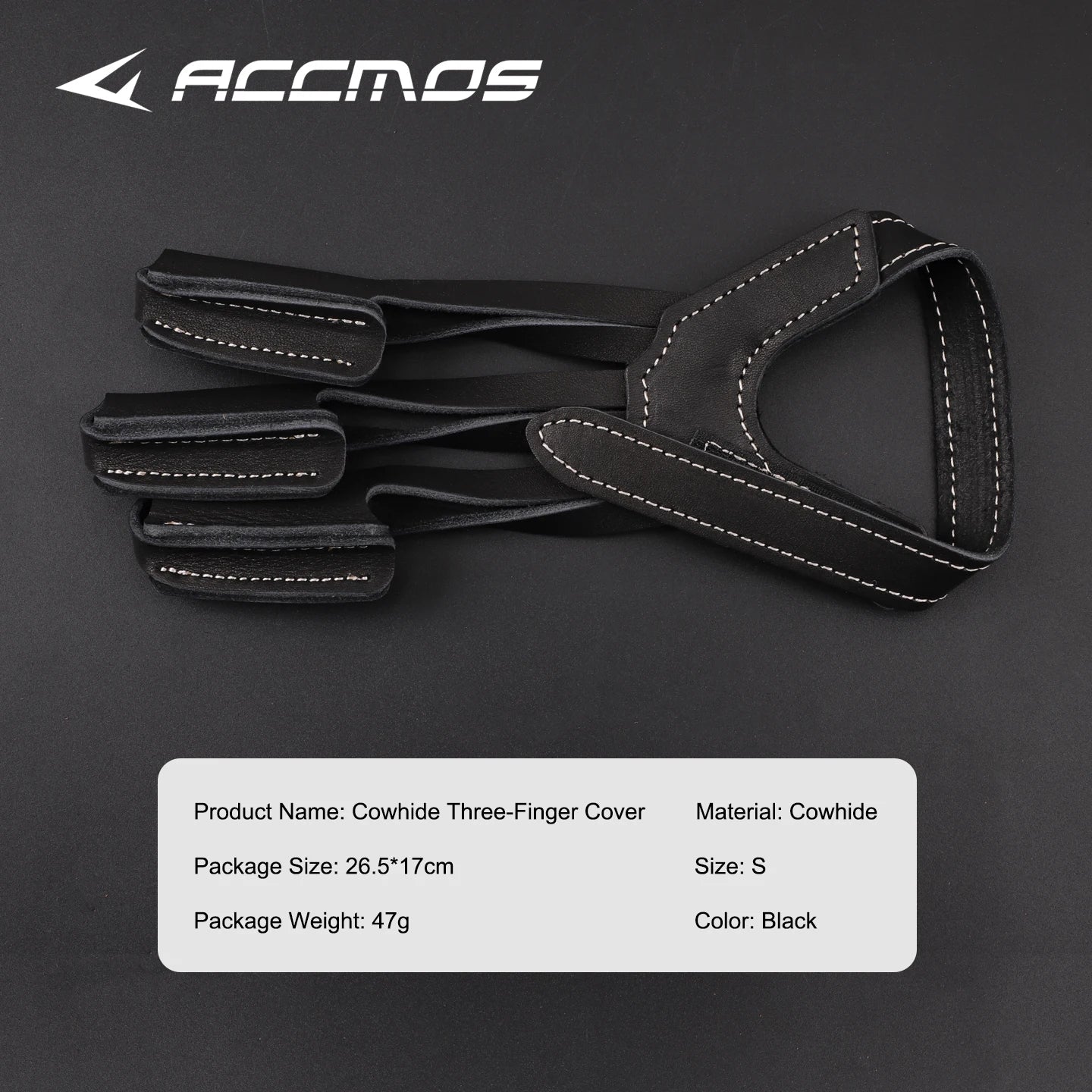 Three-finger Finger Guard Leather Protection Glove Archery Equipment