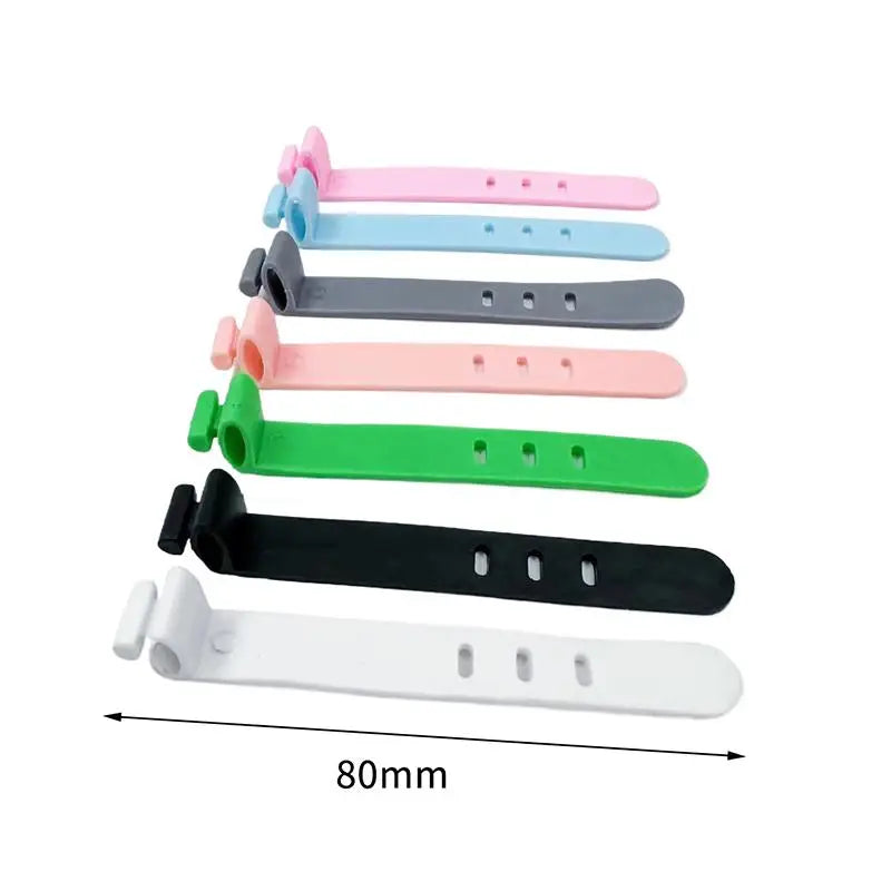 20-Pack Silicone Cable Organizer Ties | Wire & Cord Management