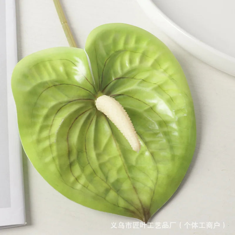 Silk Anthurium Single Stem Faux Flower – Wedding & Home Decor