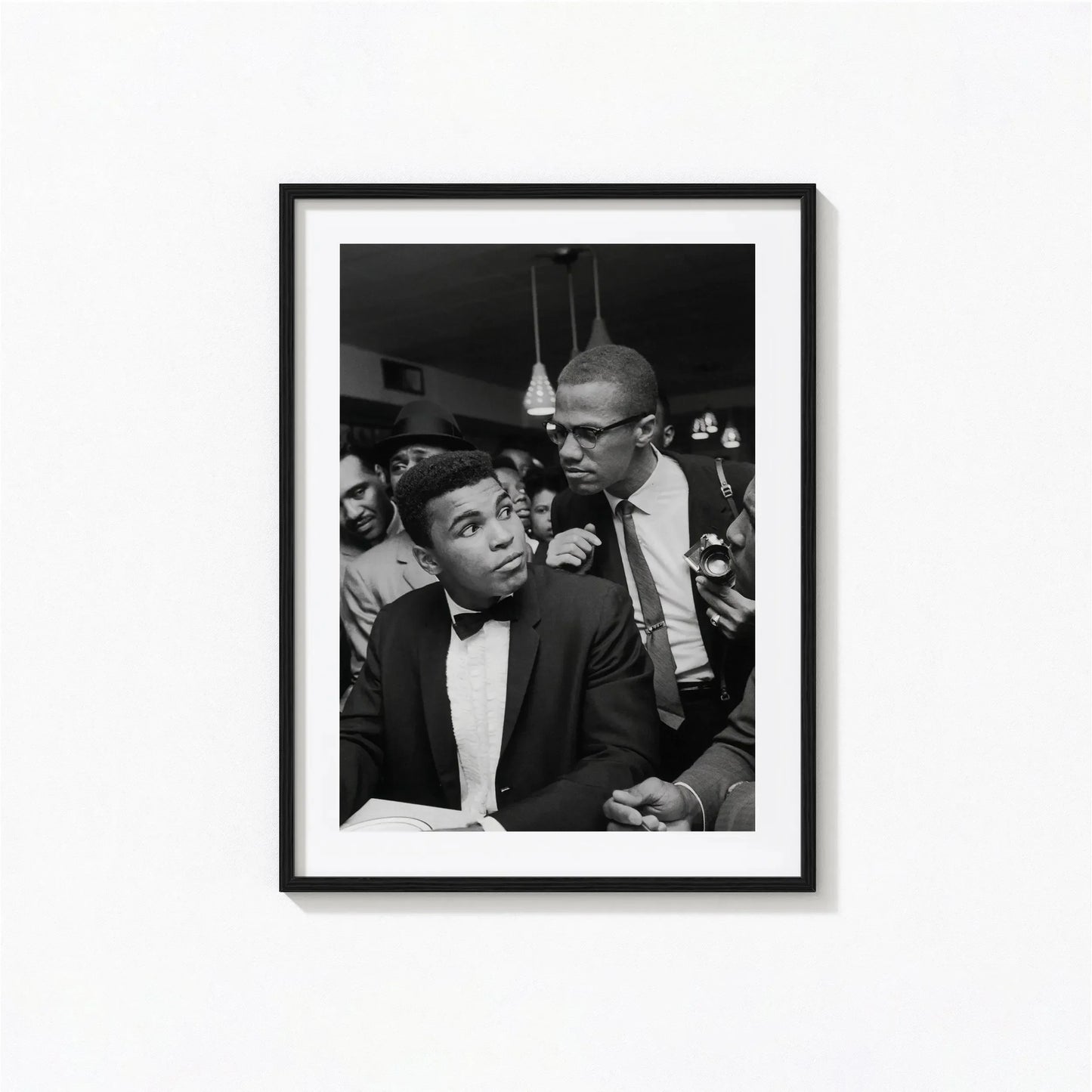 Muhammad Ali Black & White Canvas Wall Art | Boxing Poster