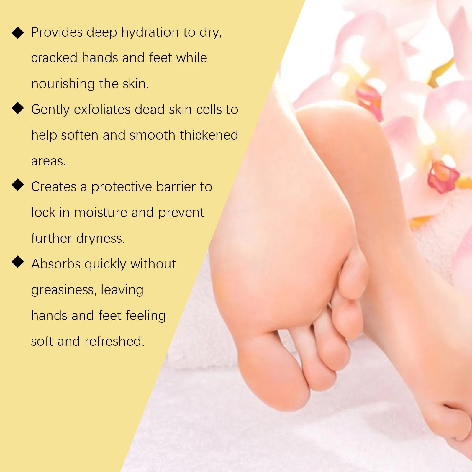 Hand Foot Moisturizing Stick Anti-Cracking Feet Exfoliating Removal Dead Skin Smooth Soft Skin Hand Feet Nourishing Care Balm Peaceful Pleasures Health and Wellness