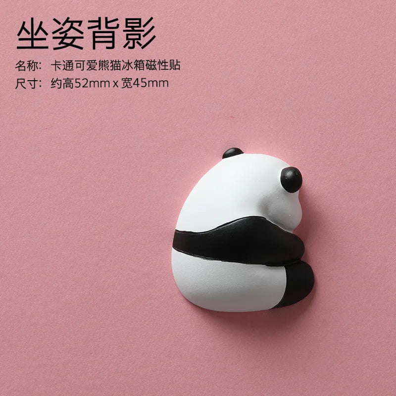 Creative Cartoon Panda Refrigerator Magnet Magnet Decorative Pendant Cute Magnetic Magnet Stickers Message Board Home Decor 자석 Peaceful Pleasures Health and Wellness type1