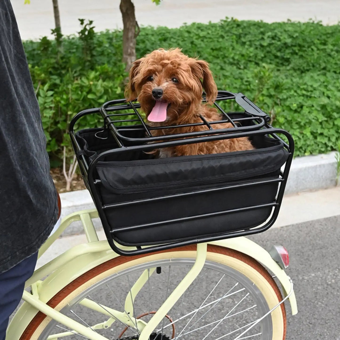 Heavy Duty Bike Rear Basket | Pet Carrier & Cargo Case Bike Rear Basket Peaceful Pleasures Health and Wellness