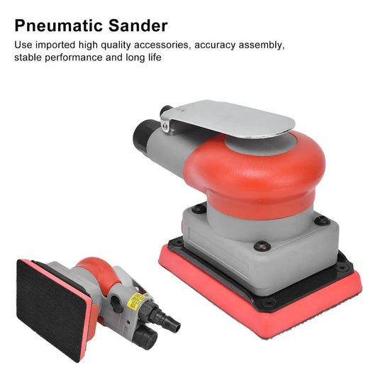 Heavy Duty 75x100mm Pneumatic Square Sander Alloy Steel for Carpentry Woodworking Professionals Peaceful Pleasures Health and Wellness