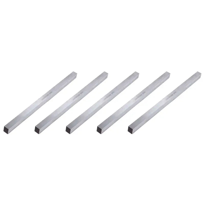 A36T-5 Pcs 10Mm X 10Mm X 200Mm Turning Parting Milling Lathe HSS Tool Bit Gray Peaceful Pleasures Health and Wellness Gray
