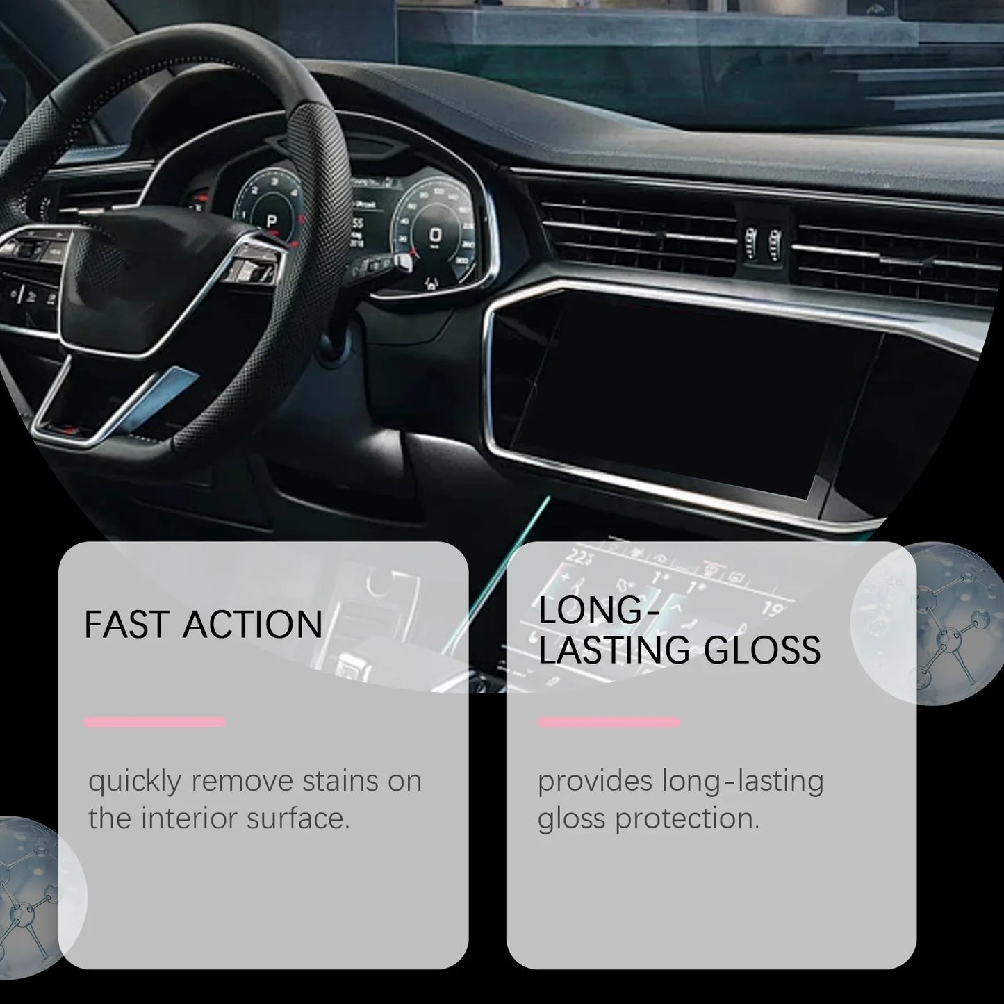 RayHong Car Interior Polish & Leather Cleaner | 100ml
