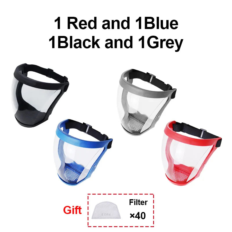 Transparent Full Face Shield – Reusable Kitchen & Work Protector