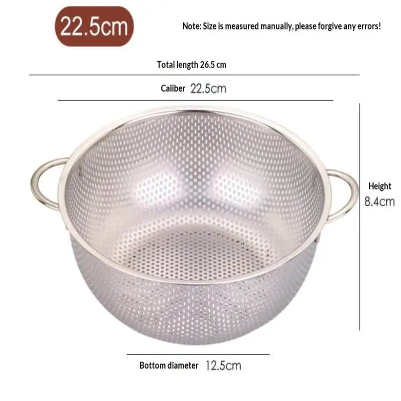 Stainless Steel Mesh Colander Strainer Sieve Basket | 8 Sizes