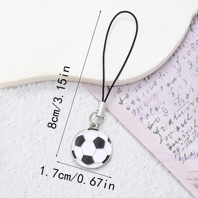 Sports Ball Keychain – Basketball Soccer Volleyball Baseball Charm