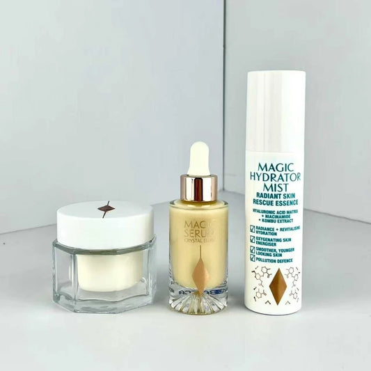 Magic Skincare Set: Face Cream, Serum & Mist for Radiant Skin Skincare Gift Set Oasis Select 3 in 1