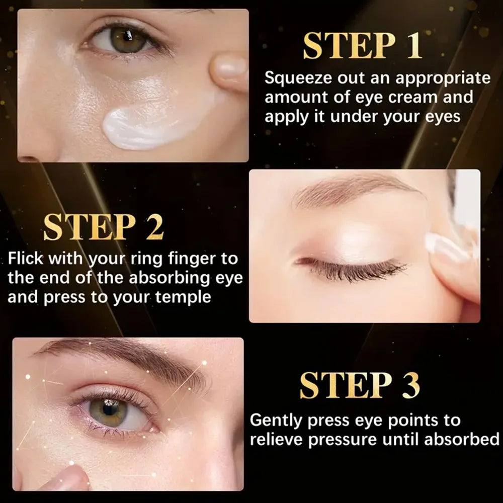Caffeine Eye Cream Fade Dark Circles Eye Cream Firming Removal Puffiness Moisturizing Lightening Anti-aging Eye Cream Peaceful Pleasures Health and Wellness