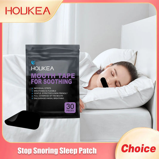 Houkea Mouth Breathing Tape – 30 Patches for Kids & Adults Mouth Breathing Tape Oasis Select