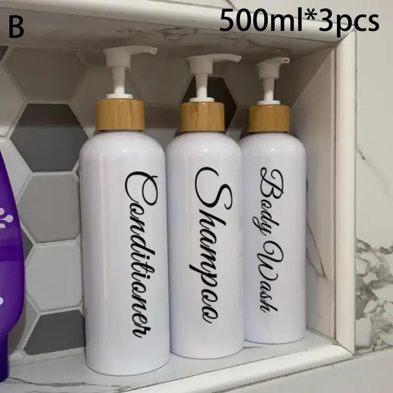3-Piece Refillable Soap & Lotion Dispenser Set | Bathroom