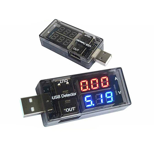 USB Volt Amp Meter – Dual Digital Display Voltage Tester USB Power Tester Oasis Select
