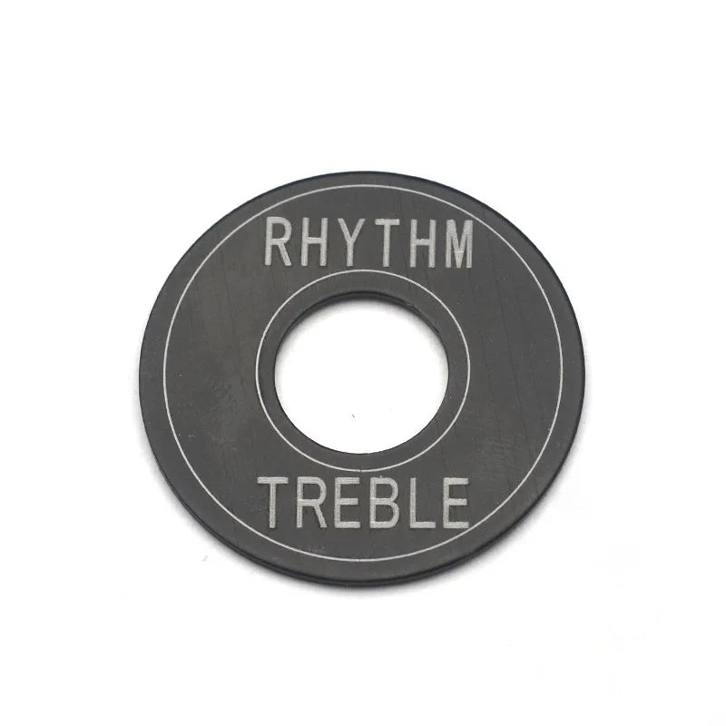 Guitar Metal Pick Switch Gasket Rhythm Treble Ring 33- Black Gold
