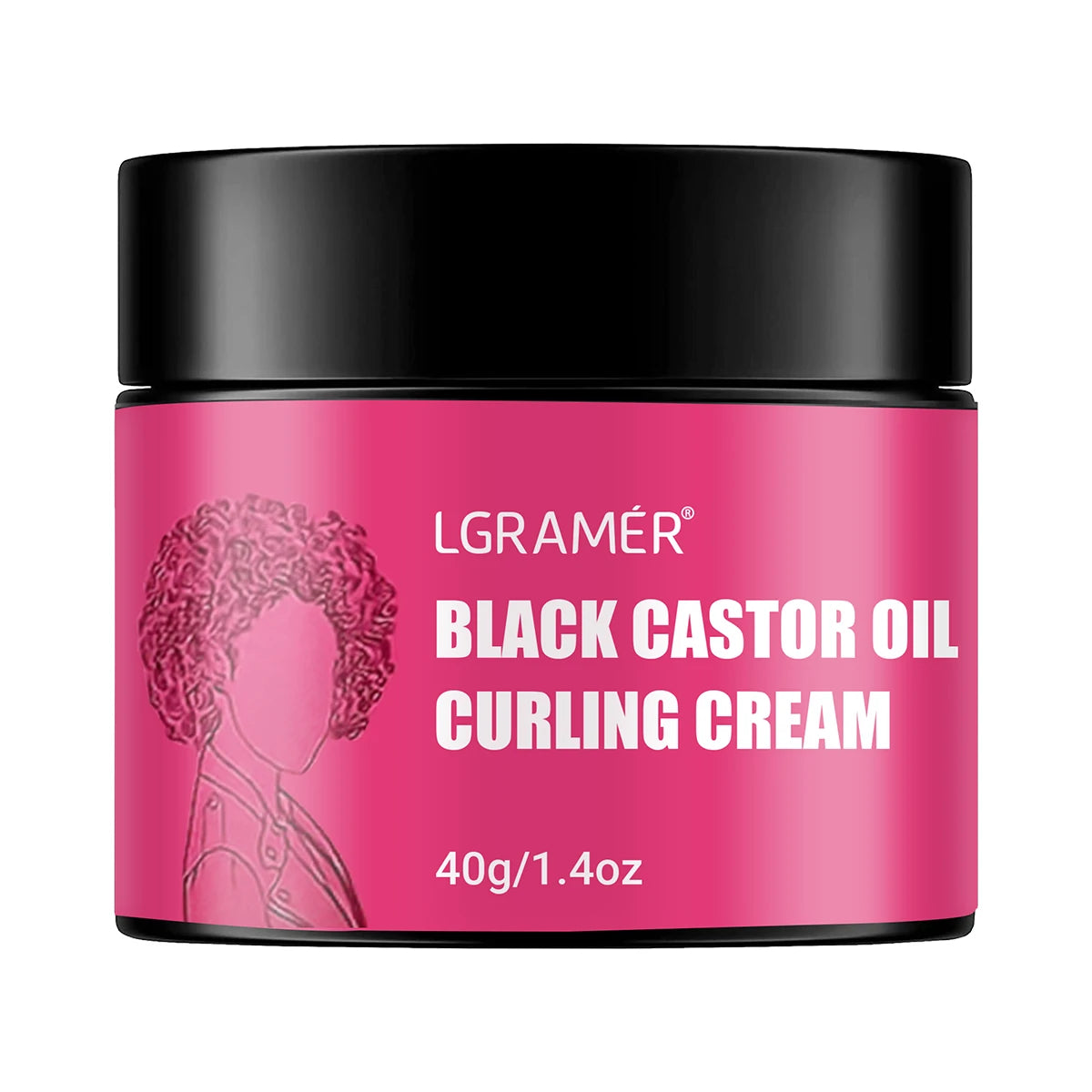 LGRAMÉR Black Castor Oil Curl Defining Cream – Anti-Frizz Peaceful Pleasures Health and Wellness 40g