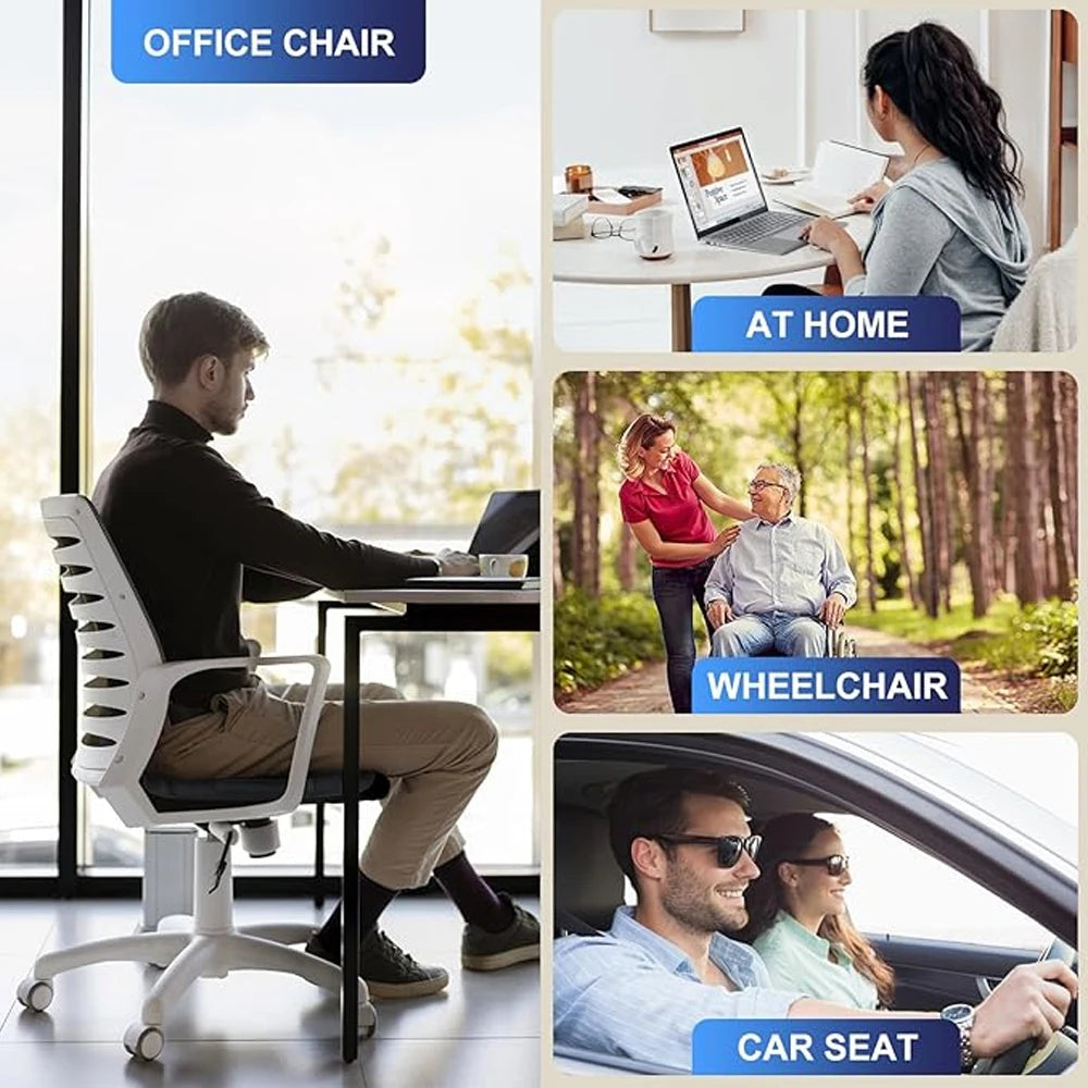 WEFITON Memory Foam Seat Cushion – Tailbone & Sciatica Relief Memory Foam Seat Cushion Peaceful Pleasures Health and Wellness